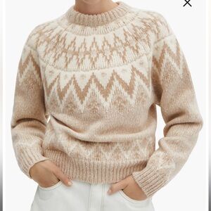 MANGO Fair Isle Crewneck sweater